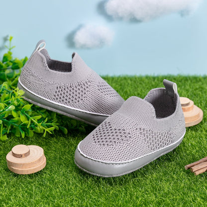 Baby Girls Boys Shoes Infant Casual Sneakers Newborn Soft Sole Slip on for First Walkers 3-18 Months