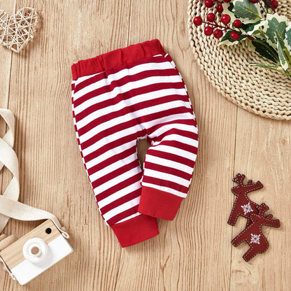 Infant Baby Boys Girls My First Christmas Outfits Bodysuit Xmas Clothes Set